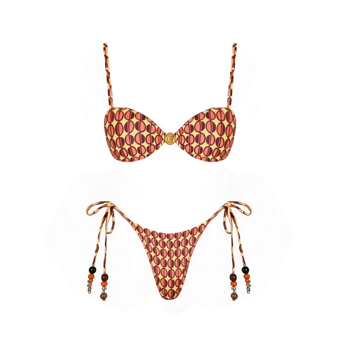 Sexy Halter Bikini Swimsuit with Pants Swimwear Women Brazilian Bikini High Leg Bathing Suit Summer Female