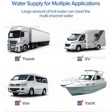 Electric Water Heater 10L 12V 220V 1500W Dual Voltage Hot Water Heaters With Display for Bathroom Shower RV Kitchen Heating