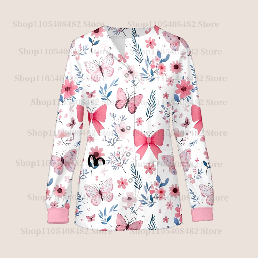 Women Men's Coat Medical Surgical Work Jacket Hospital Uniform Dentist Clinic Outwear Pharmacy Pet Shop Work  Nurse Uniform