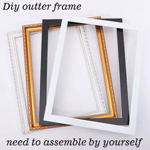 Customized Large size Frame European Style Diy Outer Frame For Diamond Painting PS Foam Frame  Wall Art Home Decoration