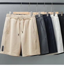 Summer Men's Waffle Y2K Shorts New Korean Fashion Drawstring Baggy Short Pants Fitness Breathable Streetwear Gym Bermuda