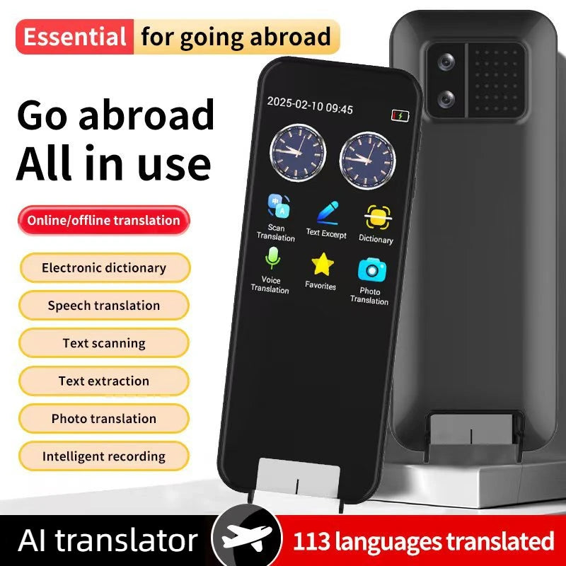 113 Language AI Translator Portable Translation Pen  Intelligent Scanner Offline Translation Smart Pen Photo Recognition