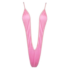 Women Sexy Lingerie Bodysuit Swimsuit Tempt Backless Deep V Bikini High Stretch Three-Point  Bikini Swimsuit Clubwear