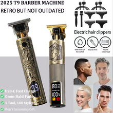 T9 Electric Hair Trimmer USB Shaver 0mm Bald Fade Portable