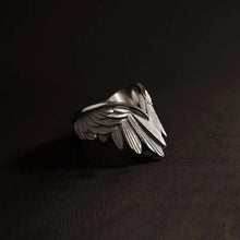 Retro Angel Wings Ring For Women Silver Color Punk Gothic Adjustable Open Ring Jewelry Unisex Accessories Gifts Wholesale