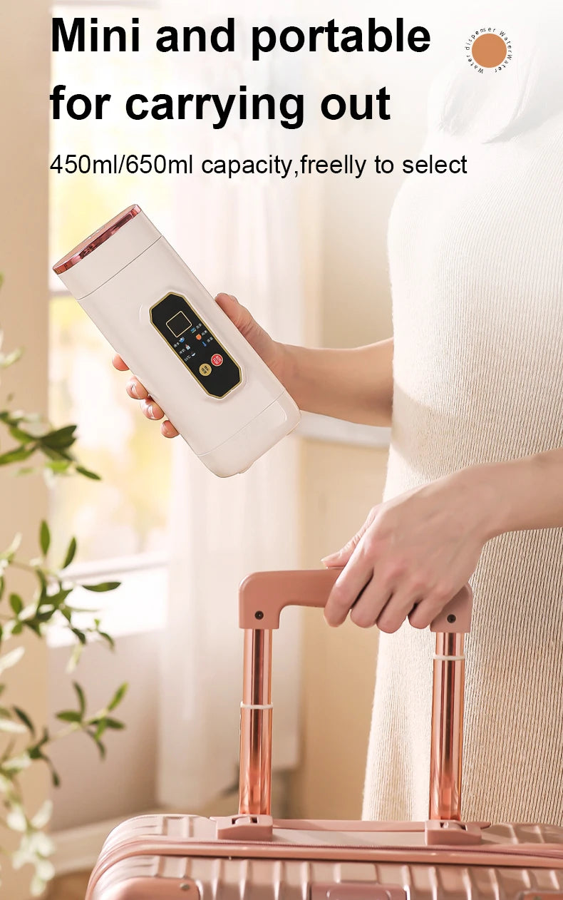 Portable Hot Water Boiler Brew Milk Tea Cup Electric Kettle Insulation Heating Temperaure Adjustable Health Pot Stew Slow Cooker