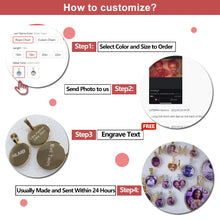 Custom Photo Necklace Circle Chain Personalized Medallion Memory Picture Pendant Solid Back Zircon Hip Hop Jewelry Free Engrave