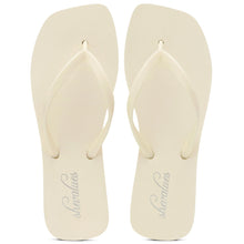 Bebealy Women's Fashion Summer Flip Flops Outdoor Beach Thong Sandals Lightweight Square Toe Flip Flop Lady Pool Shower Slippers