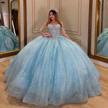 FURSTENBERG Shiny Quinceneara Dress Plus Size Bow Ruffles Off Shoulder Tassles Birthday Party Vestidos De 15 Anos Customized