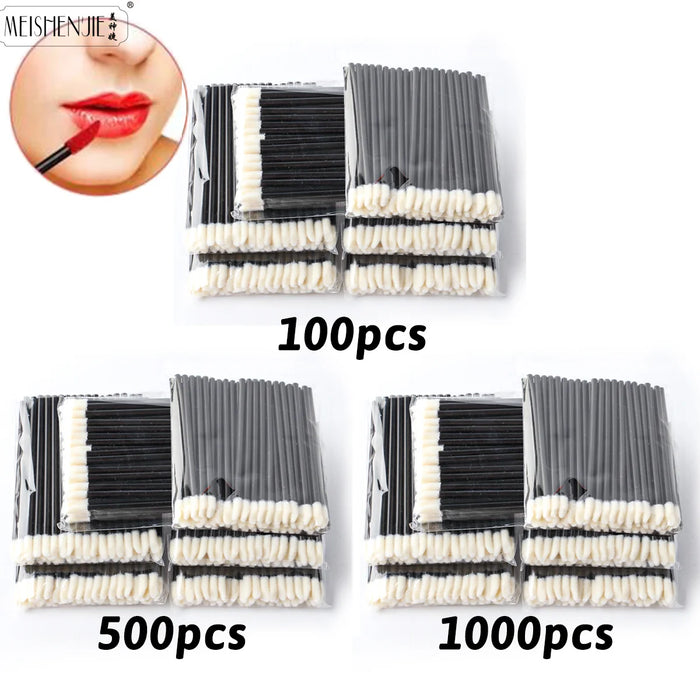 Vente en gros : 50/1000 pièces, pinceaux à lèvres, applicateurs, brosse à cils, pinceau à rouge à lèvres, applicateur de brillant à lèvres, outil de maquillage et beauté