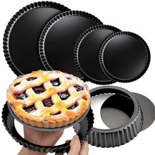 4/6/8/9 Inch Non-Stick Tart Pan Set with Removable Bottom for Quiches, Mini Cakes, Pizzas & Pastries, Ideal for Home Baking YMY