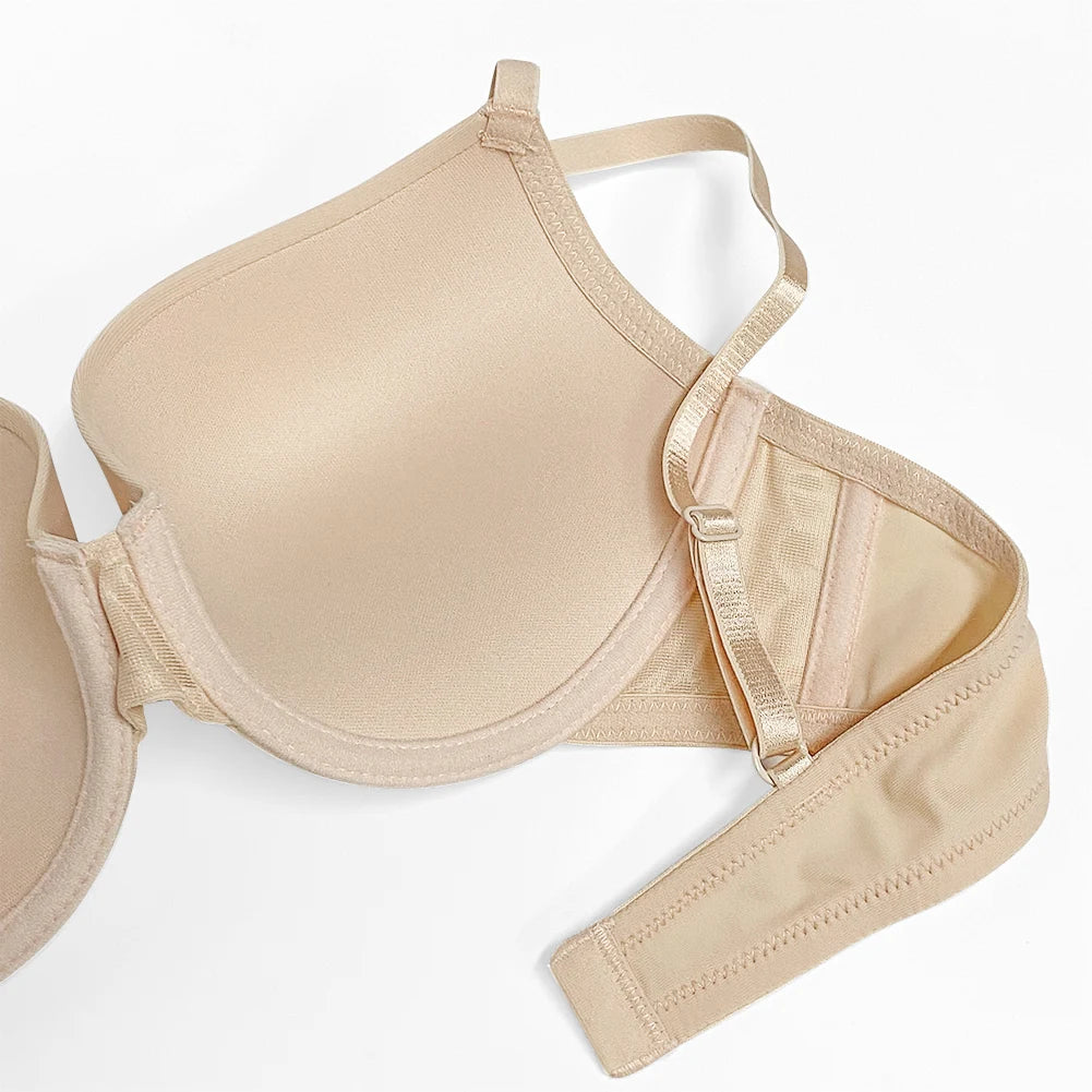 Varsbaby 2pcs push up bra thong set everyday bra seamless underwear plus size lingerie set for ladies