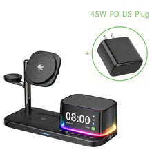 Qi2.2 25W 5 in 1 Magnetic Wireless Charger Stand Bluetooth Speaker Fast Charging For iPhone Multi Device Compatibilityz