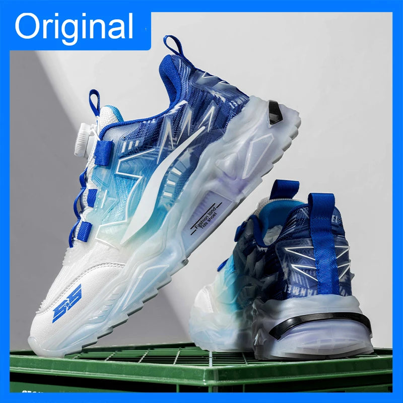 New Unisex Sports Shoes Rotating Buckle Breathable Mesh Lightweight Sports Shoes Summer Street Jogging Comfortable Casual Shoes