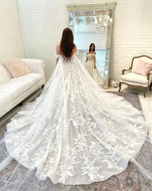 DREAM Customized Princess Boho Wedding Dresses For Women Off the Shoulder Sweetheart Lace Appliques Bridal Gown Ball Gowns 2026