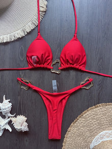 Sexy Halter Micro Bikini 2026 Women Swimsuit Thong Set
