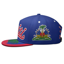 Haiti Flat Brimmed Cap Custom Name Number Logo Hip-hop Hat Nation Flag Country Haitian Republic College Print Photo Headgear