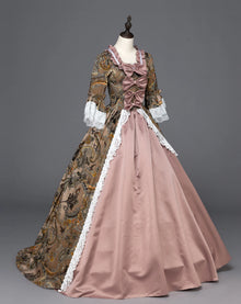 18th Century Women Marie Antoinette Dresses Long Victorian Rococo Gowns Historical Theater Clothing