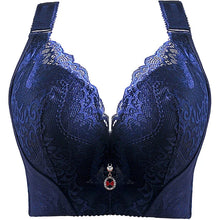 plus Size Push up Bra Sexy Lace Underwire Full Coverage Lingerie Wide Side Wings Thin Cup Support for Curvy Women Big Bust