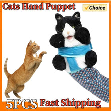 Cats Puppet Wrestler Cat Wrestling Glove Toy Puppet Interactive Hand Puppet with Sturdy Padding for Safe Play Cat and Dog Toys