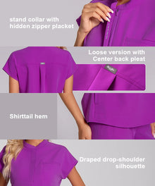 KUNGFU SCRUBS Nurses Uniforms Women Medical Scrubs Set Antibacterial Wrinkle Resistant Shirt Pant Fade Resistant Doctors Clothes