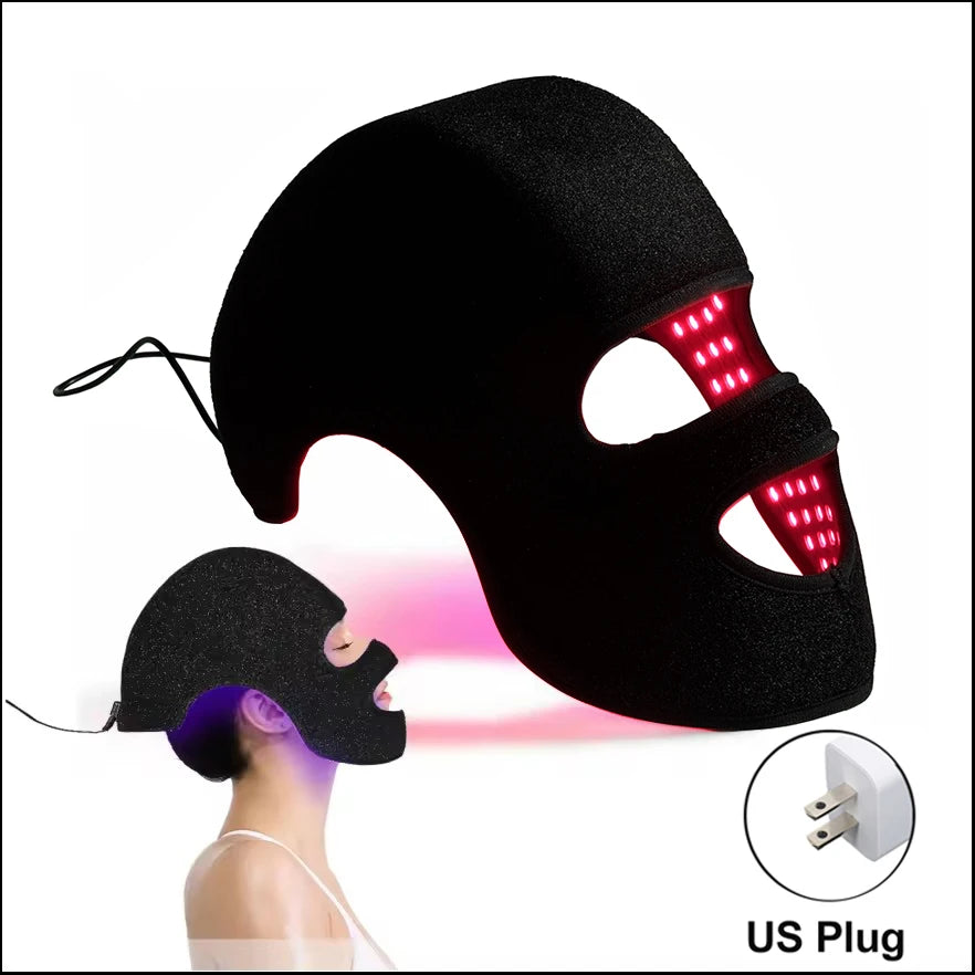 4Colors LED Hat&Face Mask Red Light Therapy LLLT 660nm+850nm Skin Rejuvenation&Whiten Anti Aging Prevent Hair Loss& Nourish Hair