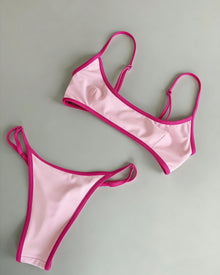 Wavecho Womens Two Piece Bikini Set Chain Detail Beachwear