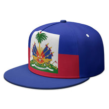 Haiti Flat Brimmed Cap Custom Name Number Logo Hip-hop Hat Nation Flag Country Haitian Republic College Print Photo Headgear