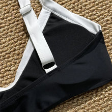 Black White Contrast Swimwear Micro Bandeau Bikinis Sets Sexy Swimsuit Women 2026 High Cut Bathing Suit Biquinis Bikini Dames