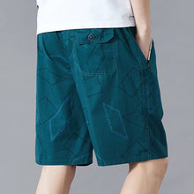 Big Men's Summer Shorts Cotton Knee Pants Golf Plaid Fashion Zipper Pocket Y2K Swim Beach Relaxed Fit Jogger Shorts