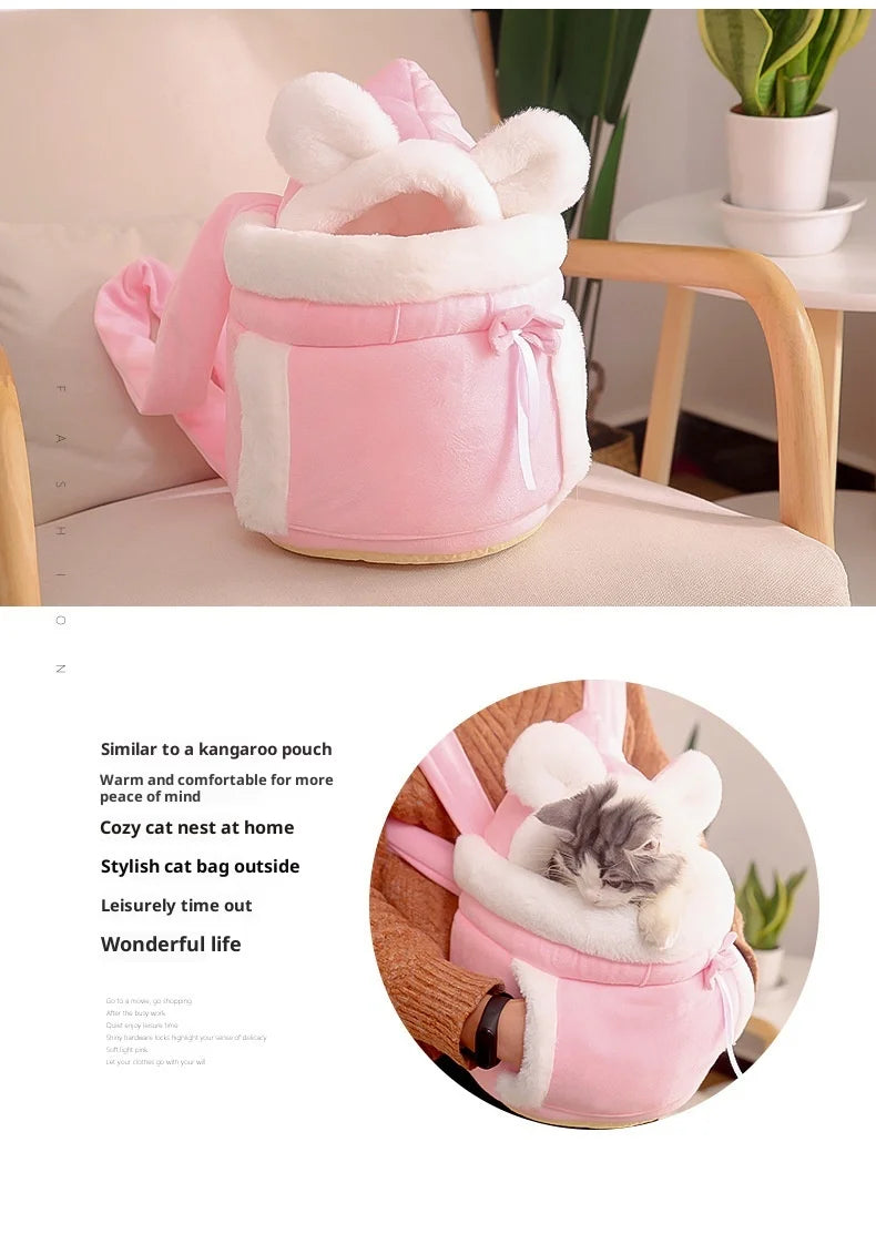 Cat Backpack Carrier with Bed Portable Bubble Window Pet Carrier, Airline Approved Soft-Sided for Small Dog, Travel, Hiking