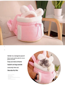 Cat Backpack Carrier with Bed Portable Bubble Window Pet Carrier, Airline Approved Soft-Sided for Small Dog, Travel, Hiking