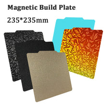 Plaque de construction magnétique PEI Texture 235x235 pour Ender 3, Elegoo Neptune 4 Pro, PET, PEO, PEY, plateau chauffant d'imprimante 3D en acier à ressort