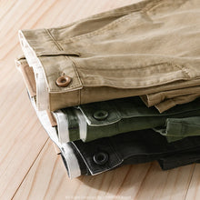 7701 Summer Fashion Men's Simple Basical Cargo Shorts Japan Style High Quality Cotton Solid Color Casual Loose Half Length Pants