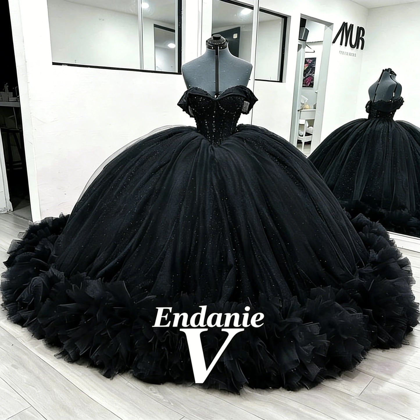 Vendanie Princess Sweetheart Ball Gowns Quinceanera Dresses for Girls Off the Shoulder Lace up Vestido De Quinceanera Customized