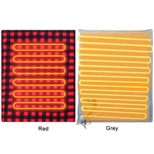 Car Electric Heated Blanket Body Warmer Blanket Fast Heating 12V Soft Heating Mat 9 Adjustable Temperature for Car Camping