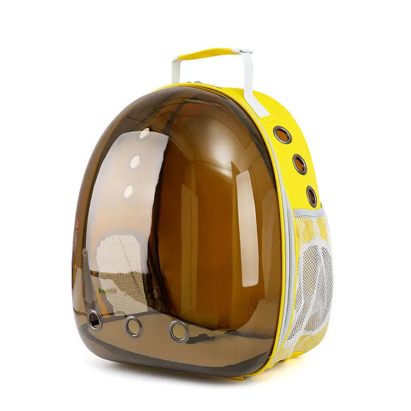 Pet carrying bag space  Space capsule dual-shoulder backpack  Breathable transparent backpack  Cat and dog transportation bag