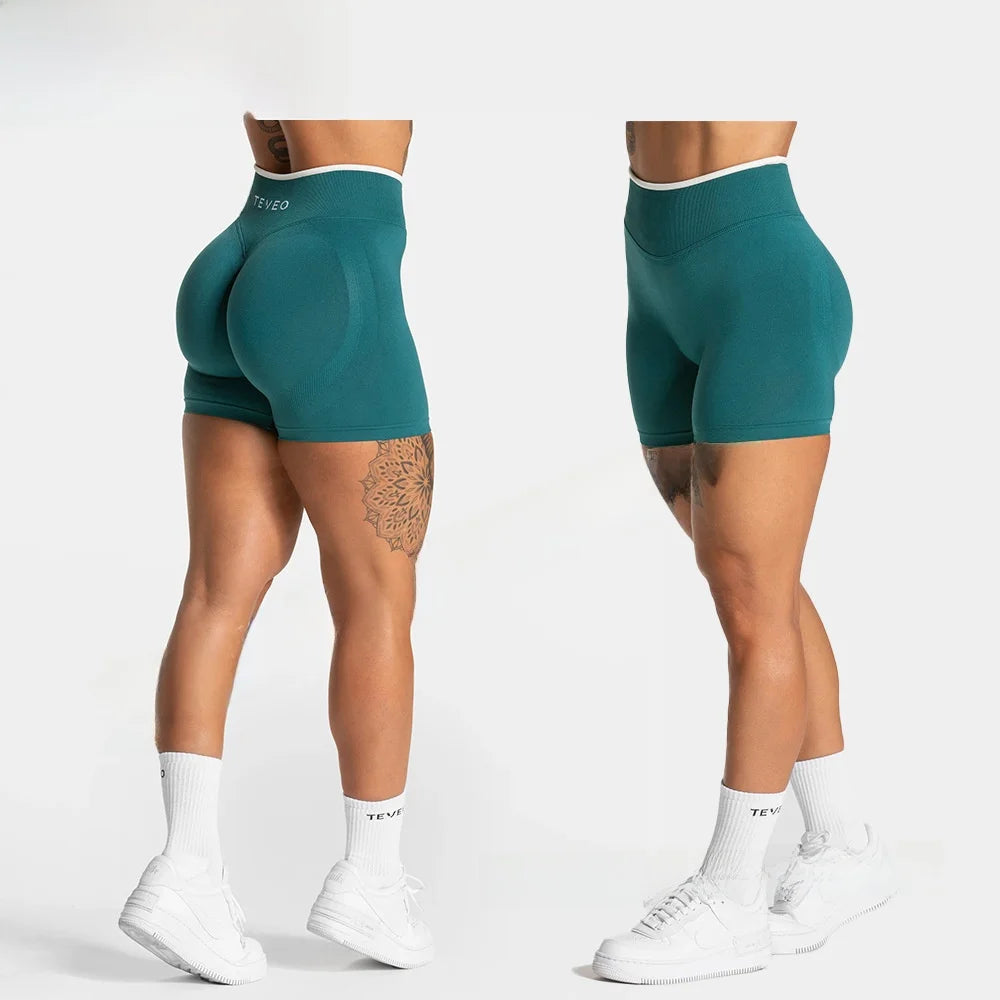 Seamless Yoga Shorts For Women Quick Dry Nylon Fitness Gear