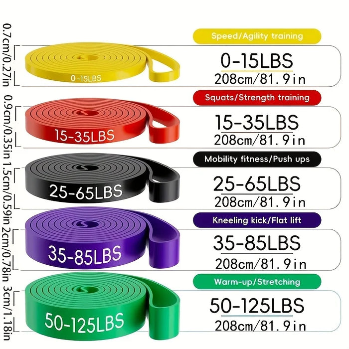 Bandes de Résistance, Sangle d'Assistance pour Tractions, Bandes d'Exercice, Bandes d'Exercice pour les Jambes pour la Musculation, le Fitness, l'Entraînement à Domicile