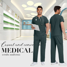 Niaahinn Medical Surgical Uniforms Doctor Costume Men Nurse Surgery Anesthetist Workwear Clinical Nursing Scrubs Tops-Pants Suit