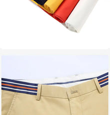 Summer Men's Cotton Golf Shorts Loose Fit Breathable Casual