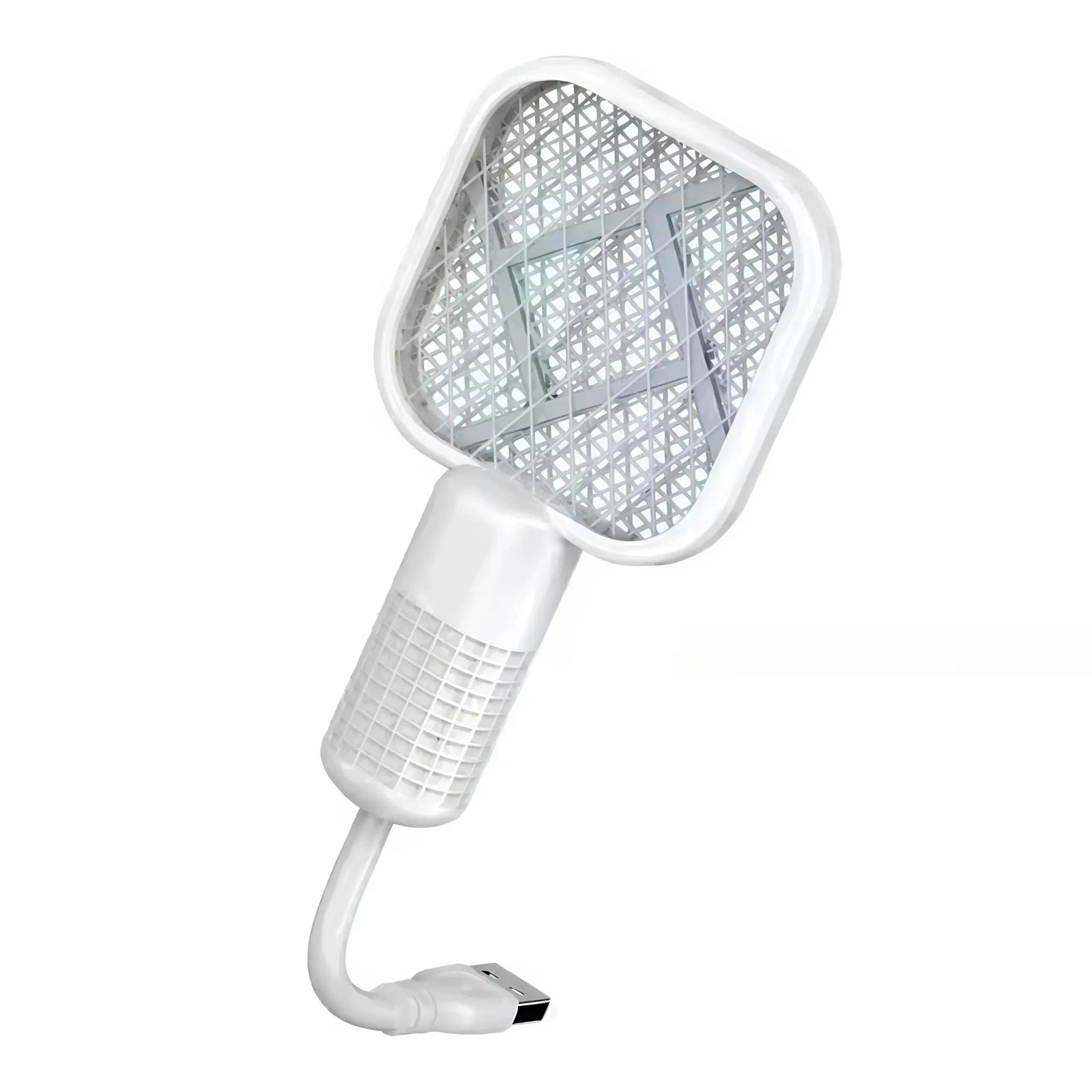 2-in-1 USB Mosquito Killer Lamp Electric Mosquito Swatter Purple Light Mosquito Trap Portable Insect Killer for Home Outdoor Cam