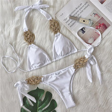 Black Brazilian Bikini Set For Women Triangle Top Swimwear