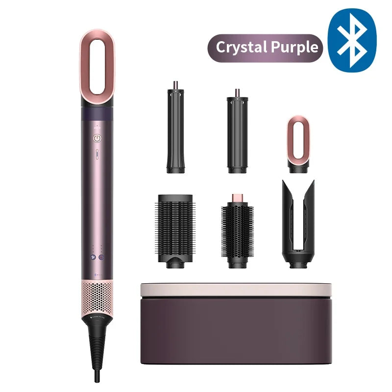1700W 6 in 1 Hot Air Hair Styler150000RPM Auto-Curling BarrelStraightening BrushNegative Ion Fast Dry Nozzle Hair Dryer 110V/220