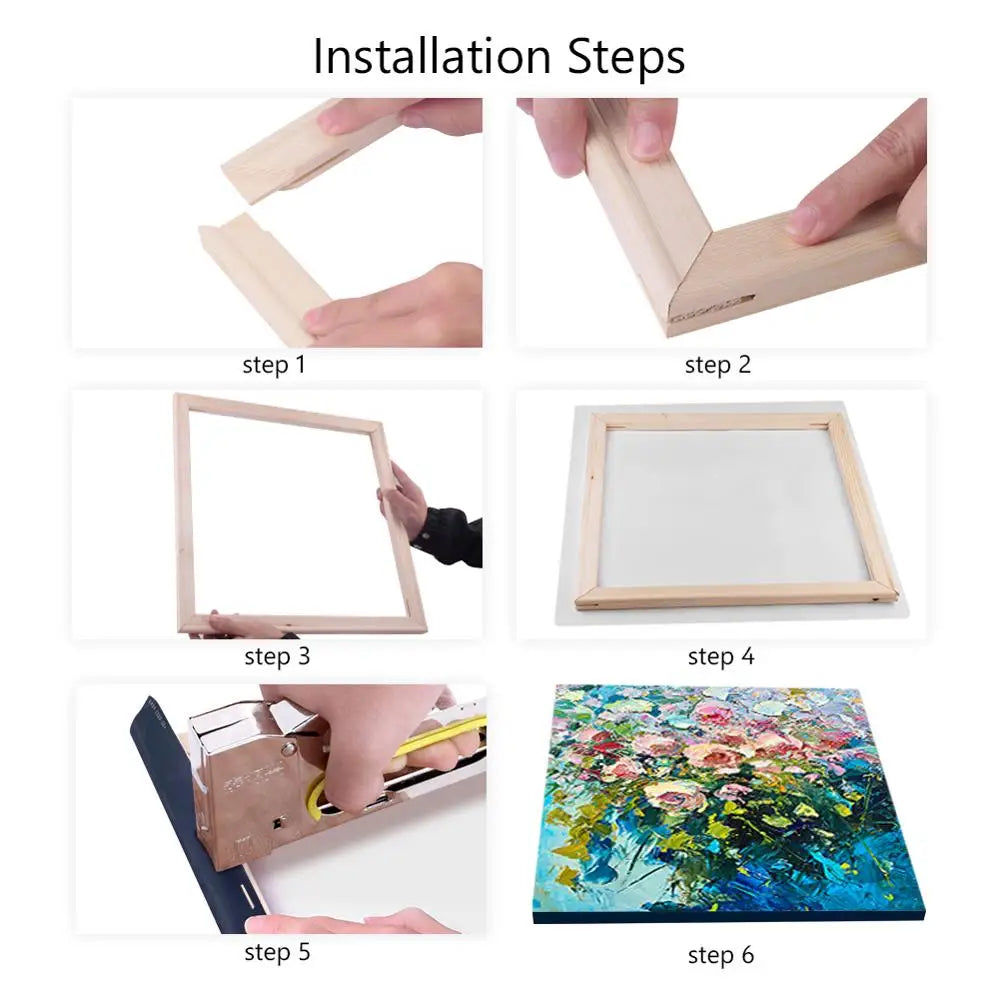 Canvas Frame Wooden Frames Wooden Photo Oil Painting Canvas Diamond Painting Frames Wall Art Canvas Diy Poster Drop Shipping