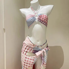 2026 Y2K Lace Up Vintage Bikini Set For Women Beachwear