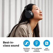 Sennheiser Momentum 4 Wireless Bluetooth Headphones Over Ear Noise Cancelling HiFi Stereo Sound Headset with Microphone