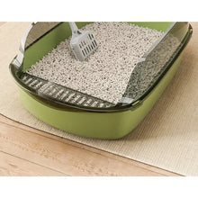 Semi Covered Cat Litter Box Plastic Anti Tracking Pet Toilet with Removable Scoop for Odor Control