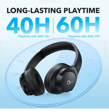 Original Soundcore Q20i Wireless Bluetooth Over-Ear Headphones with Hybrid Active Noise Cancelling Dual Device Connect And MIC