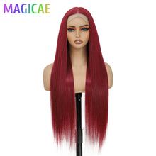 Magicae 36 Inch 4x4 Lace Front Wig Chestnut Brown Ombre